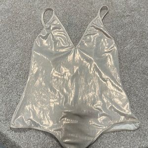 LA hearts chrome body suit